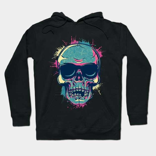 Skull and Glasses Hoodie by NiceIO